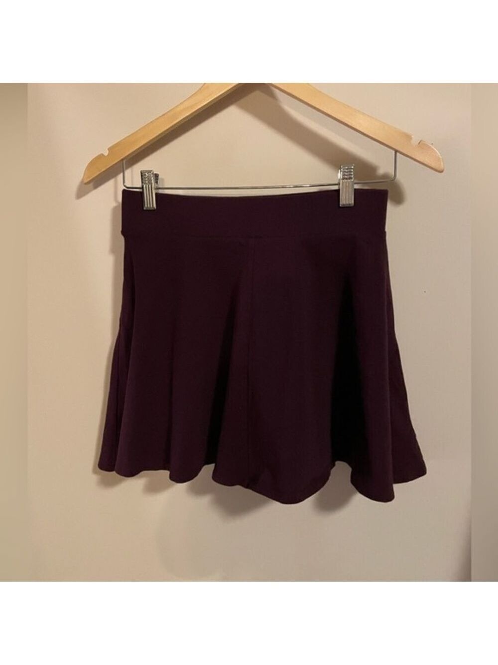 Forever 21 Maroon Skater Skirt Medium